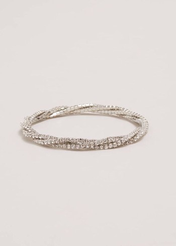 Phase Eight Sparkle Twisted Jewellery Silver Canada | OVUKPT-709